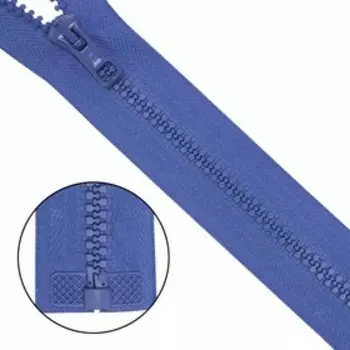 Молния тракторная, Т10 10 (6 мм), 1 замок, размер 65 см (036 светло-фиолетовый)