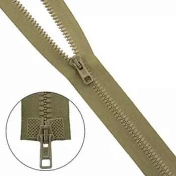 Молния тракторная, Т10 10 (6 мм), 2 замка, размер 110 см (110 фисташковый)