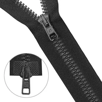 Молния тракторная, Т10 10 (6 мм), 2 замка, размер 120 см, 25 шт. в упаковке (102 тёмно-серый)