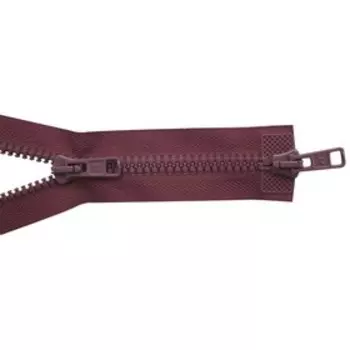 Молния тракторная, Т10 10 (6 мм), 2 замка, размер 70 см (025 стёмно-роза)