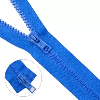 Молния тракторная, Т10 10 (6 мм), 2 замка, размер 80 см (090 василёк)