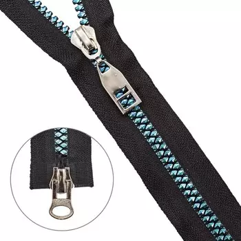 Молния тракторная, Т8, 2 замка, размер 100 см