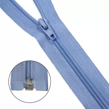 Молния витая, Т5, 1 замок, размер 50 см (546 лаванда), 10 шт. в наборе