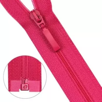 Молния витая, Т6, 1 замок, размер 85 см (383 малина)