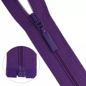 Молния витая, Т6, 1 замок, размер 85 см (865 яр.фиолетовый)