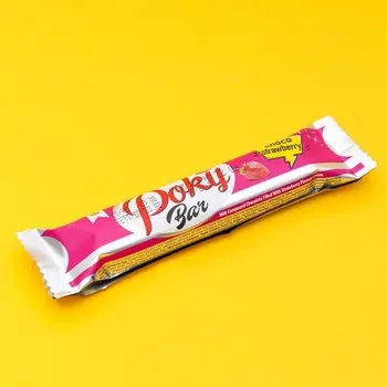 Молочный шоколад Pokybar с начинкой клубничного крема 22г