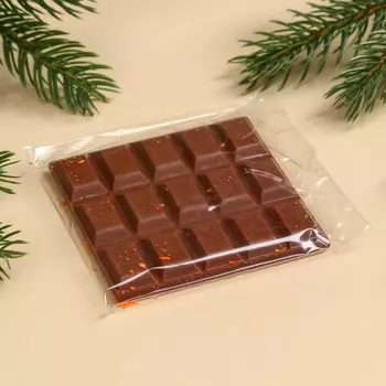 Молочный шоколад «С Новым годом» с кокосовой стружкой, 50 г.