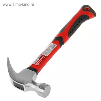 Молоток-гвоздодер MATRIX 10450, 450 г, боек 27 мм, фибергласовая обрезиненная рукоятка