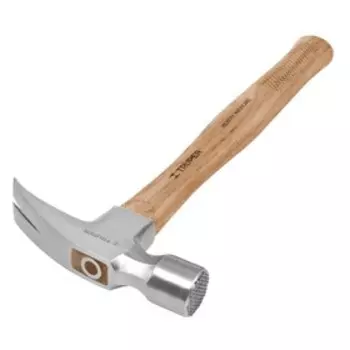 Молоток-гвоздодер TRUPER MOR-20F, с рифленым бойком, деревянная ручка, 0.5 кг, 40 см