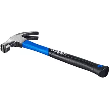 Молоток-гвоздодёр ЗУБР 20356-450_z01, фибер. рукоятка, кованный, с магнитом, 450 г 9532