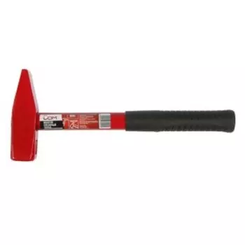 Молоток слесарный ЛОМ, квадратный боек, металлическая обрезиненная рукоятка, 800 г