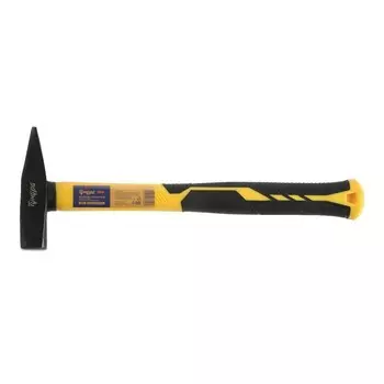 Молоток слесарный ТУНДРА ПРОФИ, квадратный боек, фиберглассовая 3К рукоятка, 300 г