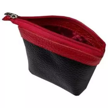 Монетница на молнии, цвет чёрный