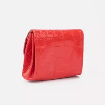 Монетница на кнопке, цвет красный