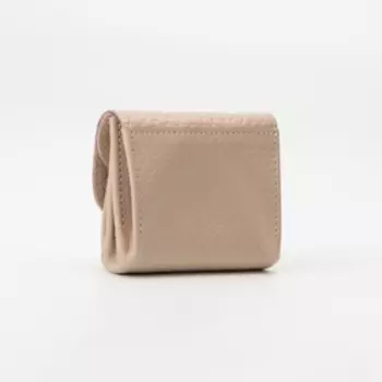 Монетница на кнопке, цвет пудра