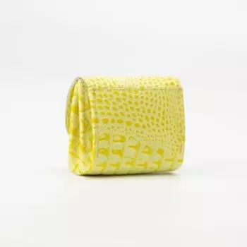 Монетница на кнопке, цвет жёлтый