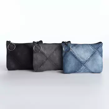 Кошелёк монетница на молнии, цвет МИКС