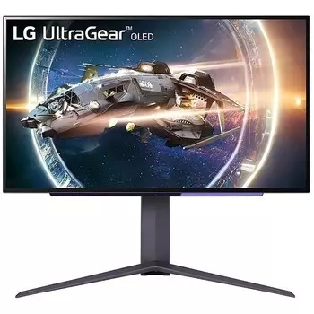 Монитор LG 27" UltraGear 27GR95QE-B черный OLED LED 16:9 HDMI матовая HAS Piv 200cd 178гр/17 10046