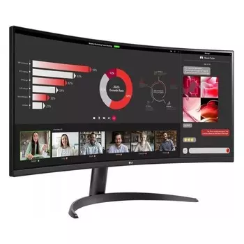 Монитор LG 34" 34WR50QC-B черный VA LED 21:9 HDMI матовая 300cd 178гр/178гр 3440x1440 100Hz 103389