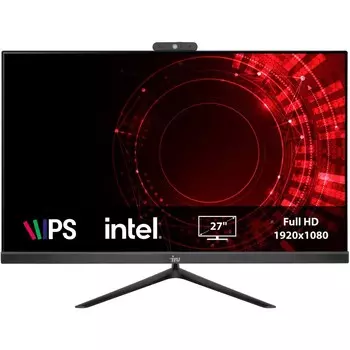 Моноблок IRU Office 27IH5PA, 27", i5 11400, 16 Гб, SSD 1 Тб, UHDG 730, Dos, чёрный