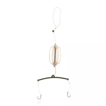 Монтаж фидерный X-FEEDER MELON BOIL-2, 2 крючка с волосом, 60 г