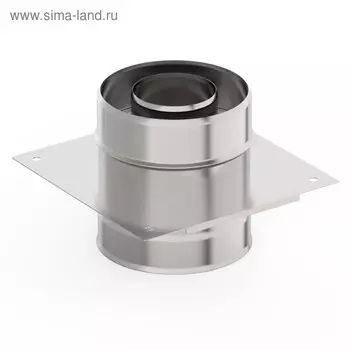 Монтажная площадка для дымохода «УМК», d=130200 мм, нержавеющая сталь, 1.0 мм/0.5 мм