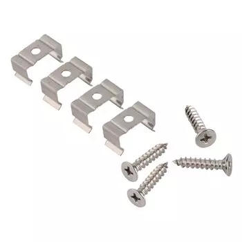 Монтажная скоба для алюминиевого профиля General, 7x14 мм, металл, упаковка 10 шт.