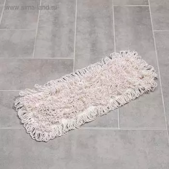 Моп хлопковый, крепление «карман» + «уши», 40 см