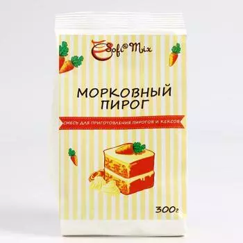 Морковный пирог, сухая смесь для выпечки, 300 г