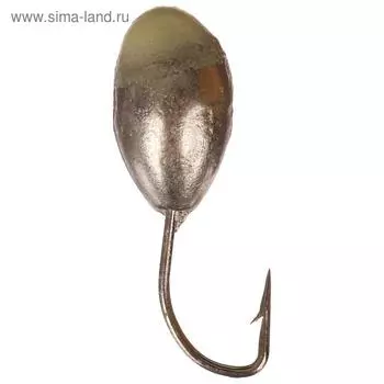 Мормышка «Капля» с отверстием, цвет NL с фосфорной пяткой, d=5, 5 шт.