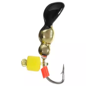 Мормышка литая Marlin's ProIce «Мураш» №3, 0,79 г, GO с подвеской сырный кубик, 7001-343