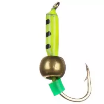 Мормышка «Мир вольфрама», столбик с латунным шаром, жёлтый, d-1,5 мм