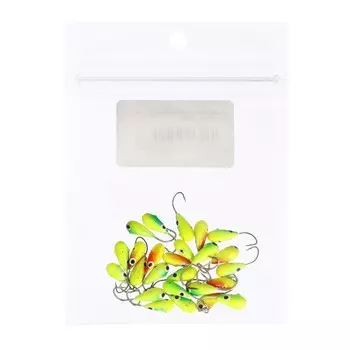 Мормышка свинцовая "Капля" окрашенная, крючок 9016