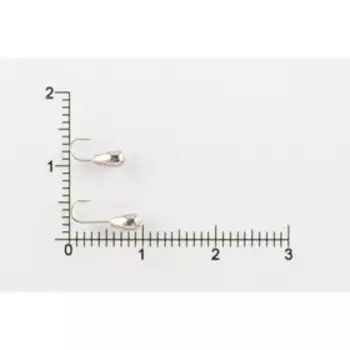 Мормышка вольфрамовая Каблучок d2,5, никель (5 шт) DS Fishing