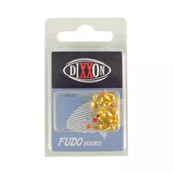 Мормышка вольфрамовая Клоп + Шар с ушком L, золото (10 шт) Dixxon-Rus