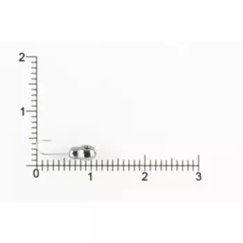 Мормышка вольфрамовая Муравей граненый с отверстием d3,0, черный никель (5 шт) DS Fishing