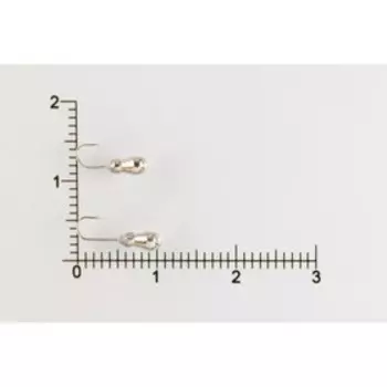 Мормышка вольфрамовая Муравей классический d2,5, никель (5 шт) DS Fishing
