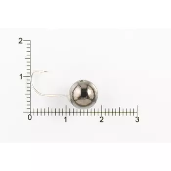 Мормышка вольфрамовая Шар с отверстием d8,0, черный никель (3 шт) DS Fishing