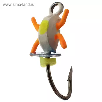 Мормышка жук 2, цвет белый