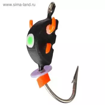 Мормышка жук 3, цвет чёрный