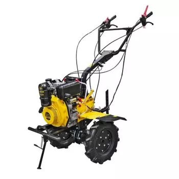 Мотоблок CHAMPION DC1163E, дизельный, 5.8 л.с., ширина/глубина 110/30 см, колеса 10", ВОМ