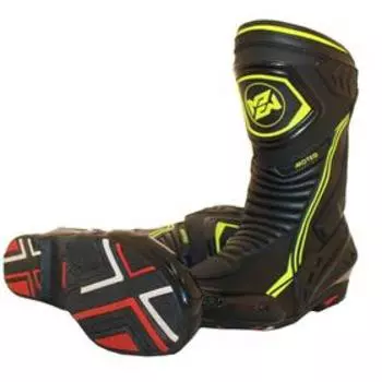 Мотоботы спортивные, унисекс MOTEQ Terra,размер 39, цвет черный/желтый