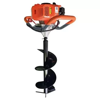 Мотобур Кратон GHd=52, бензиновый, 1800 Вт, 6500 об/мин, бур до 250 мм, БЕЗ ШНЕКА