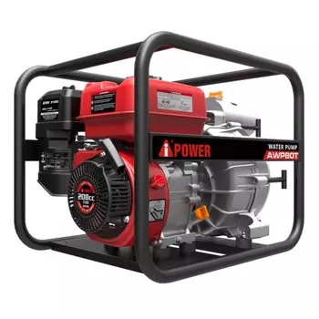 Мотопомпа бензиновая A-iPower AWP 80T, для грязной воды, 7 л.с, гл. 8 м, вход/выход 80 мм
