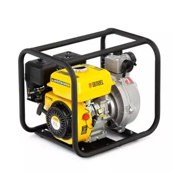 Мотопомпа бензиновая DENZEL PX-50H 99203, глубина 8 м, напор 65 м, 7 л.с, 2", 600 л/мин
