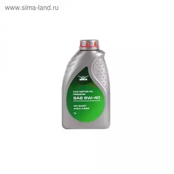 Моторное масло Лукойл UAZ Motor Oil Premium 5W-40, 1 л 101001054002
