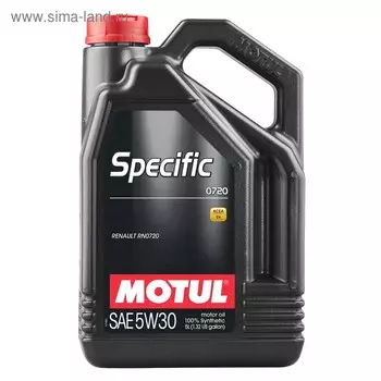 Моторное масло Motul SPEC 0720 5W30, 5 л 102209