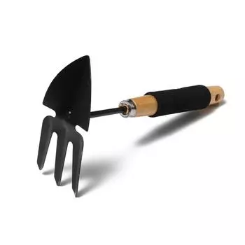 Мотыжка комбинированная Greengo, длина 30 см, деревянная ручка с поролоном