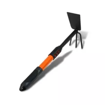 Мотыжка комбинированная Greengo, длина 41 см, металлическая рукоять с резиновой ручкой