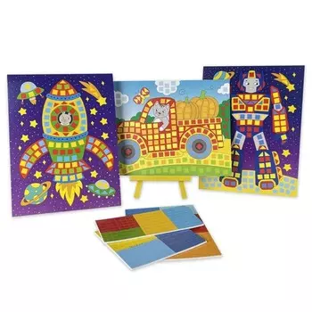 Мозаика 3 в 1 «Грузовичок. Ракета. Робот»